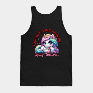 "Dramatically Lazy Unicorn" Tank Top